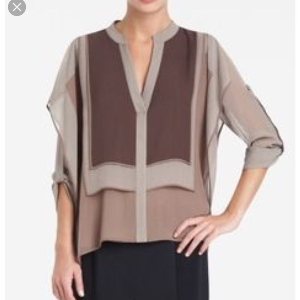 BCBG runway “Cassidy” top in hazelnut